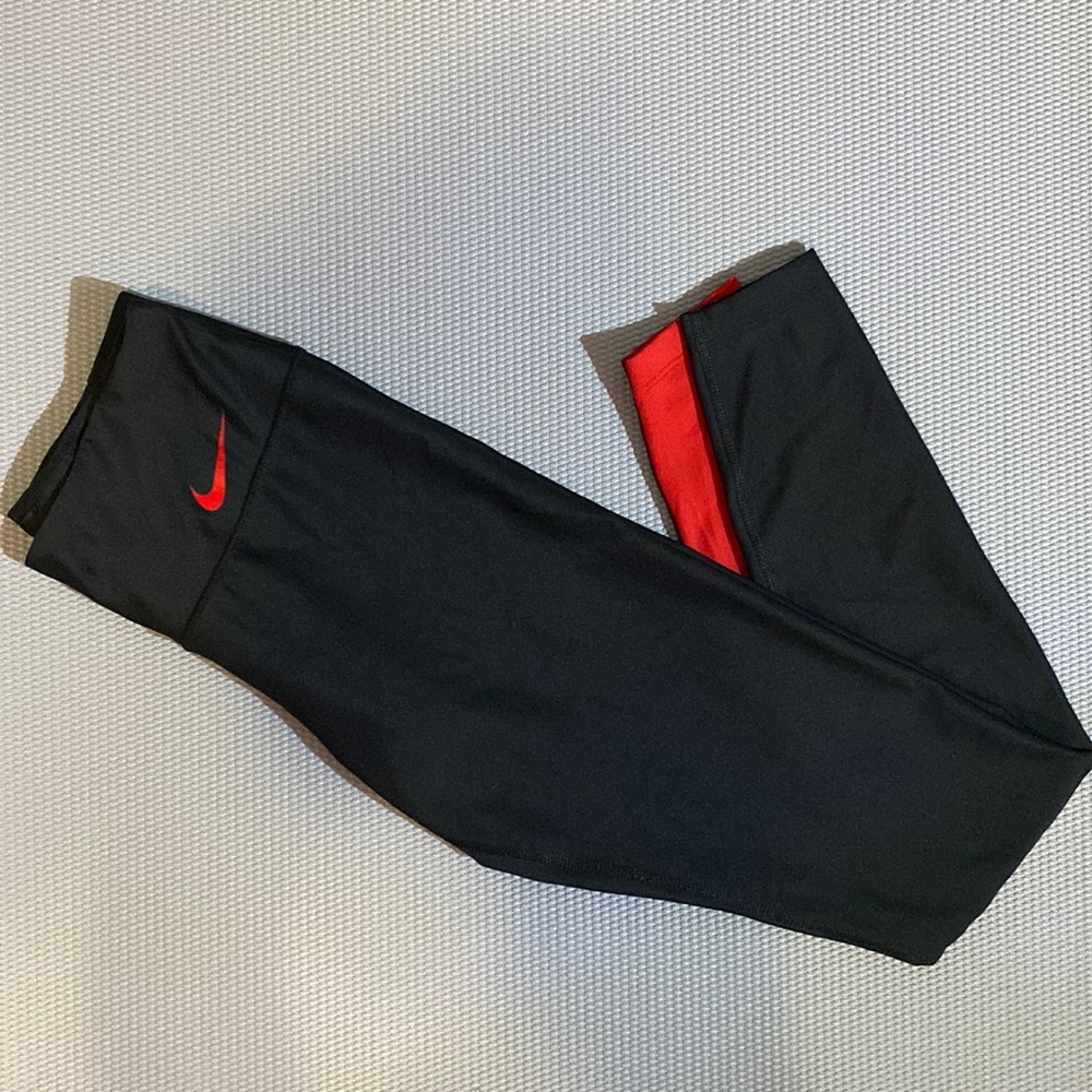 Nike Red & Black gym leggings